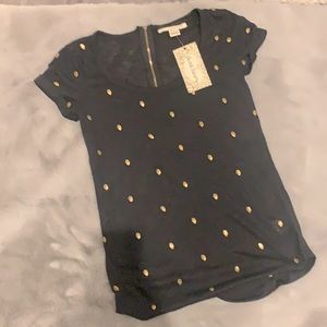 Skull Print Black Tee